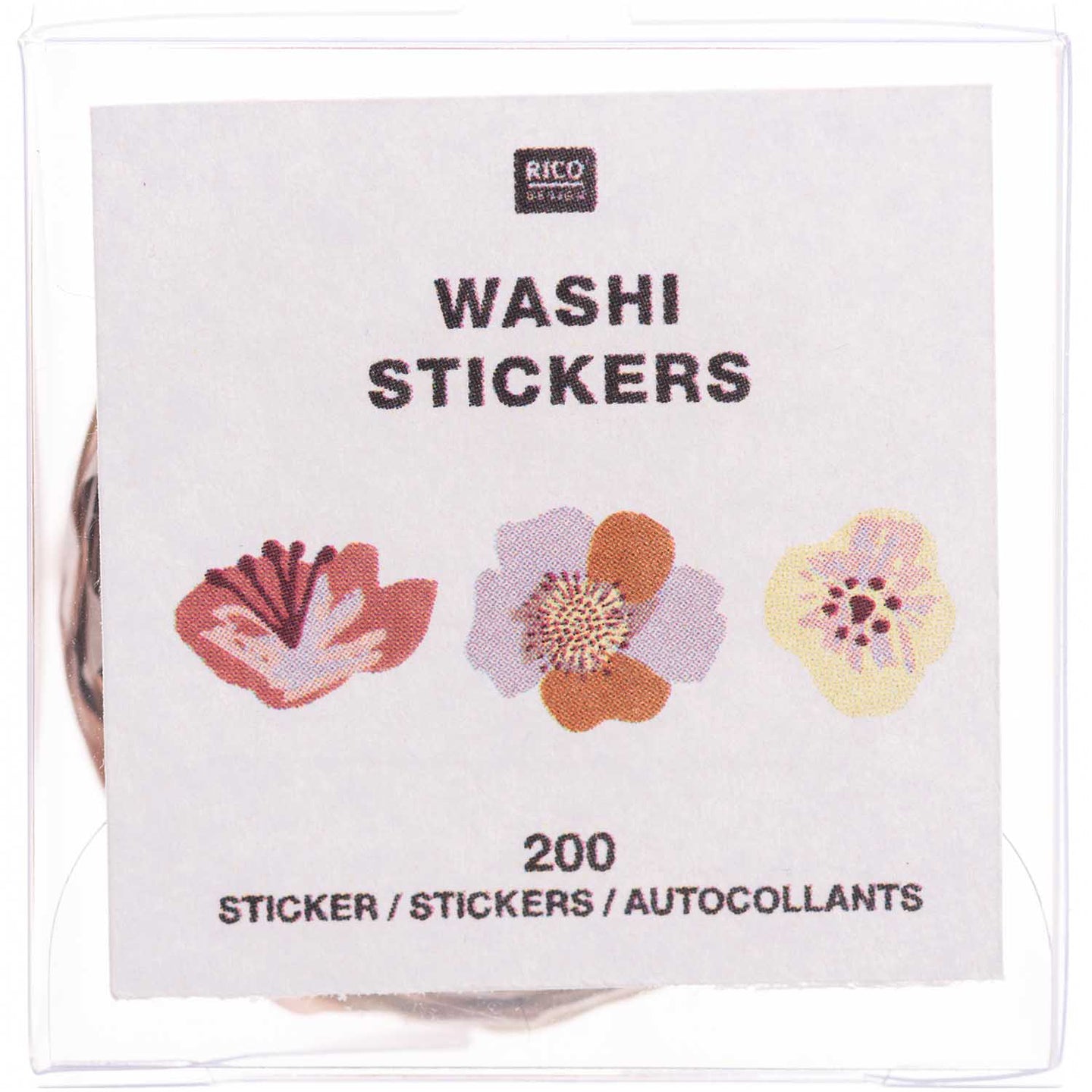 Autocollants washi fleurs